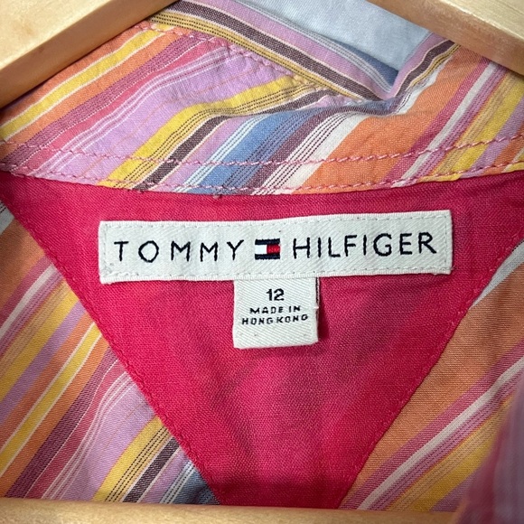 Tommy Hilfiger Orange, Yellow, Blue, White etc. Colorful Pastel Button Down - 12 - Picture 8 of 12